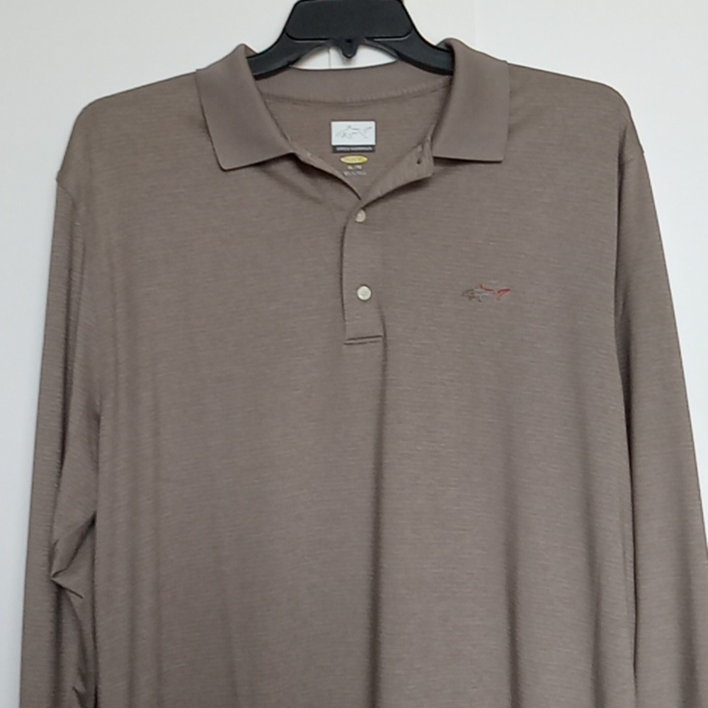 Greg Norman Play Dry Long Sleeve Polo Size XL EUC